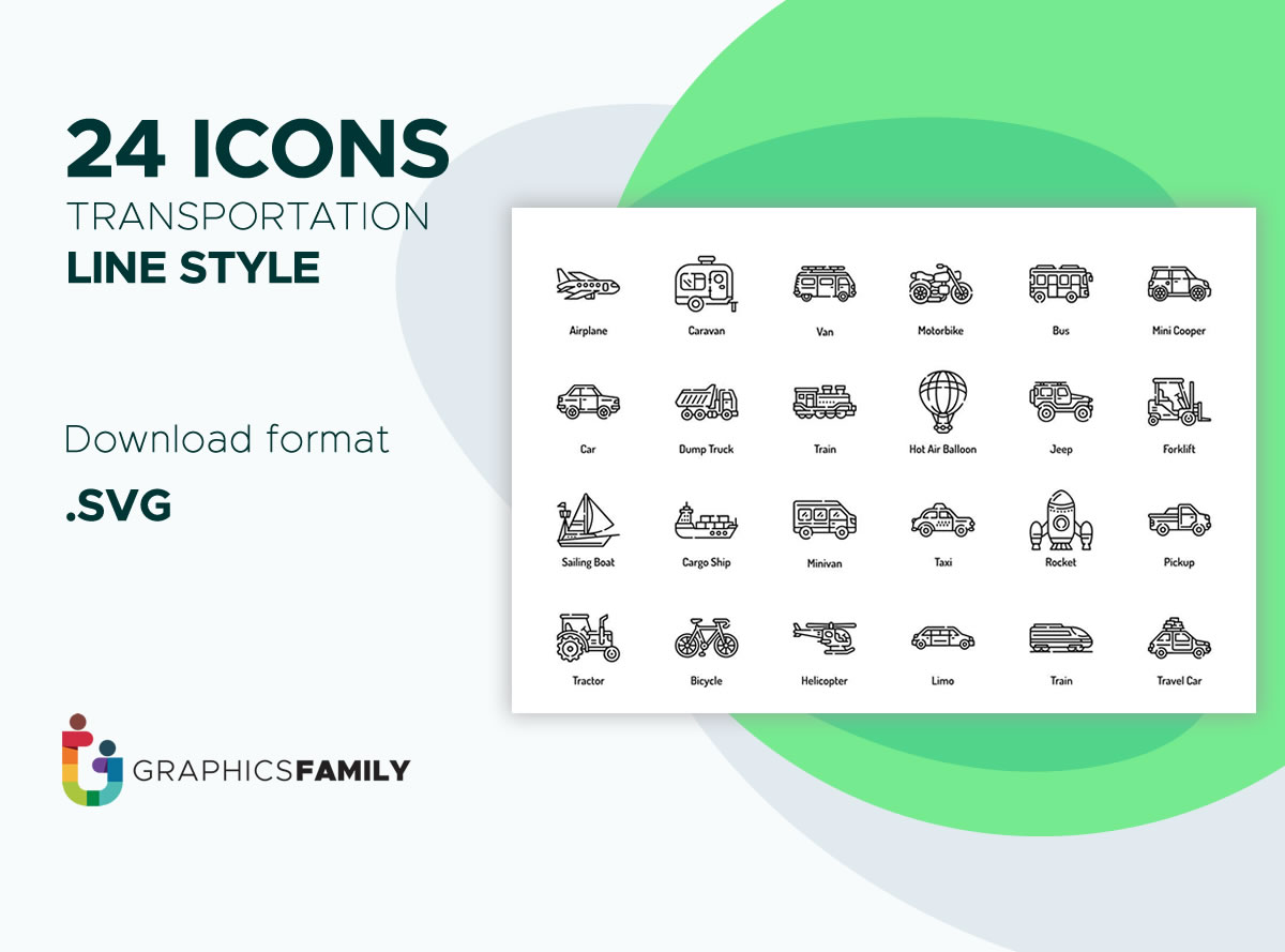 Free shipping - Free transport icons