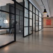 Glass Panel Logo Mockup