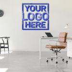Minimal Office Space Logo Mockup free