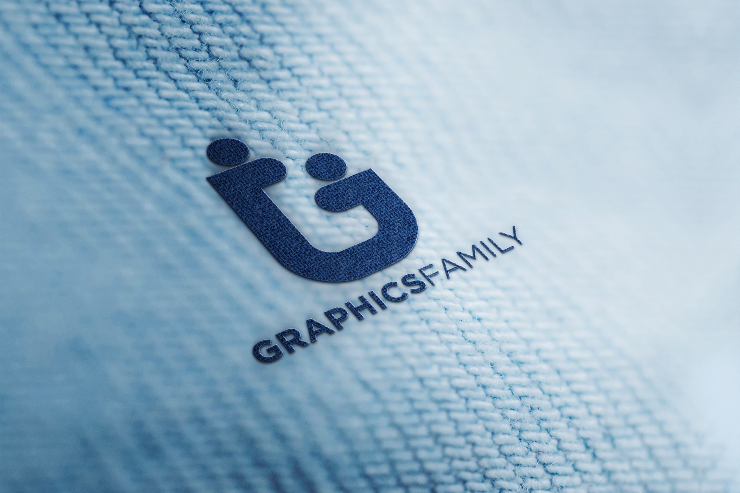 Realistic Logo Mockup on Fabric Texture