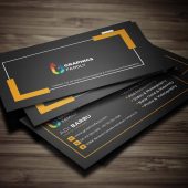 Free custom printable photography business card template