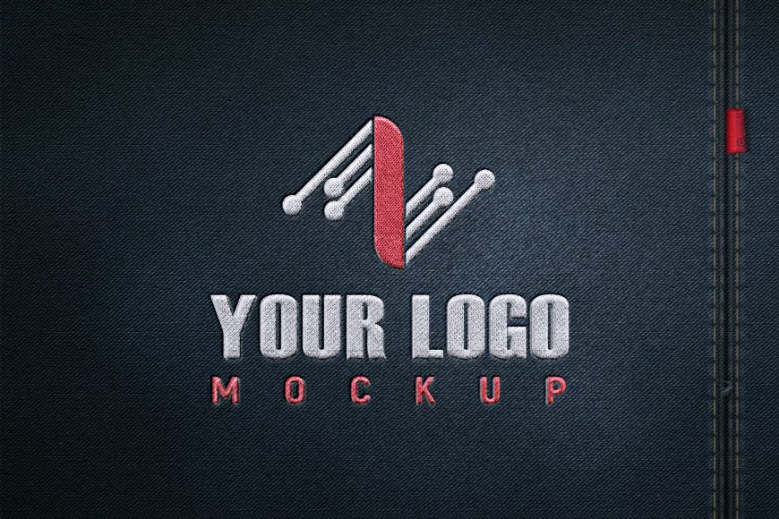 Jeans Clothing Logo Mockup