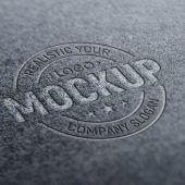 Sandpaper 3D Logo Mockup