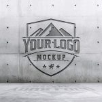 Vintage Wall Logo Mockup