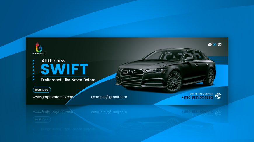Free Download Professional Car Promotion Web Banner Design