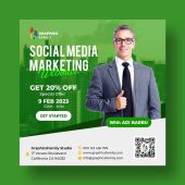 Free Social Media Marketing Webinar Post Design Template