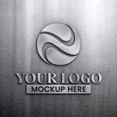 Stainless Steel Logo Mockup