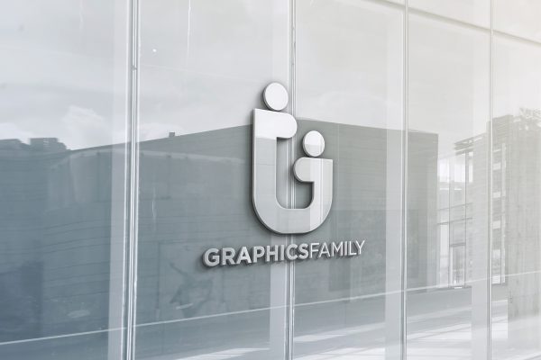 Office Window 3D Logo Mockup – GraphicsFamily