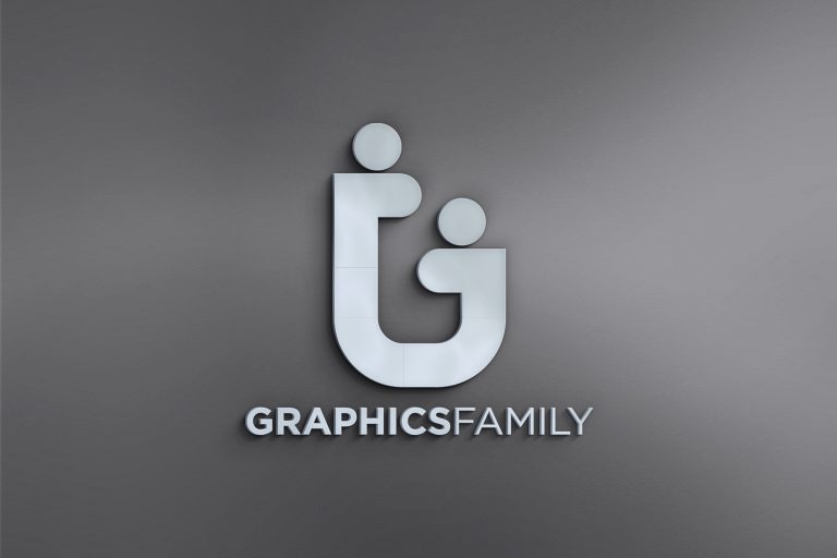 Free 3D Logo Mockup – GraphicsFamily