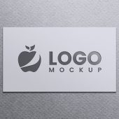 Plate Engraved Logo Mockup