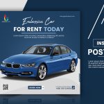 Free Rent Car Social Media Instagram Post Design