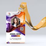 Free Colorful and Trendy ID Card Design Template