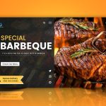 Free Header Design with Menu for Restaurant Website