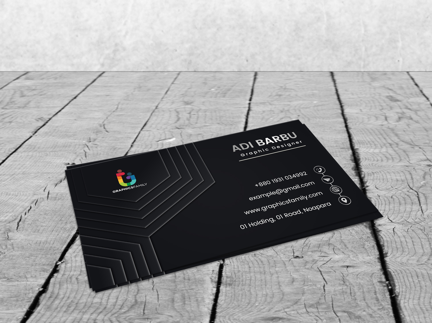 Free Luxury Business Card Template Design for Professionals