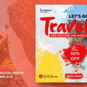 Free Travel or Tourism Social Media Banner