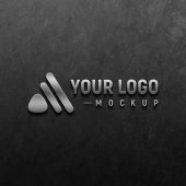 Metal Signage Logo Mockup