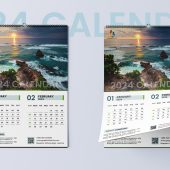 Wall Calendar Design 2024 Free PSD