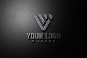 Steel Signage Logo Mockup – GraphicsFamily