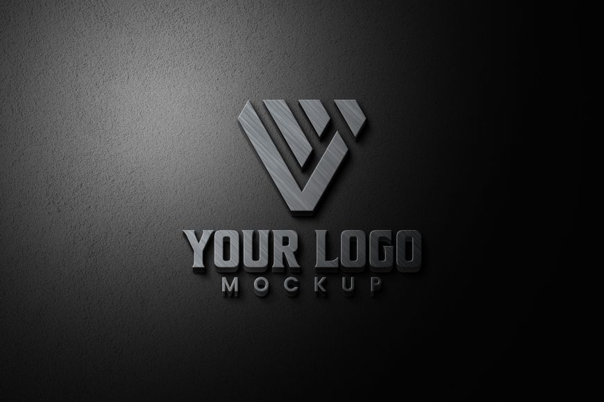 Steel Signage Logo Mockup