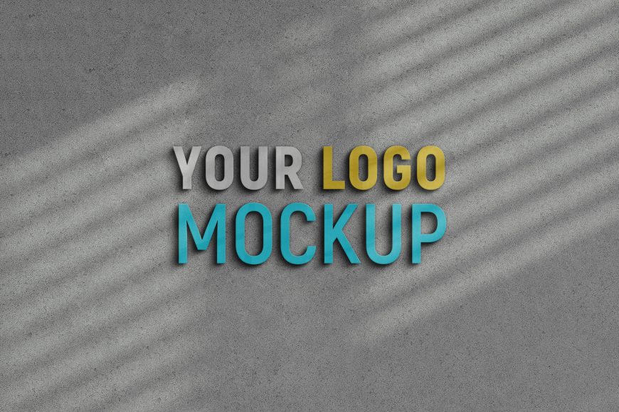 Sunlight Glowing Sign Logo free Mockup
