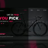 Banner for bicycle e-commerce website