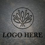 Photorealistic Smooth Laser Cut 3D Logo Mockup