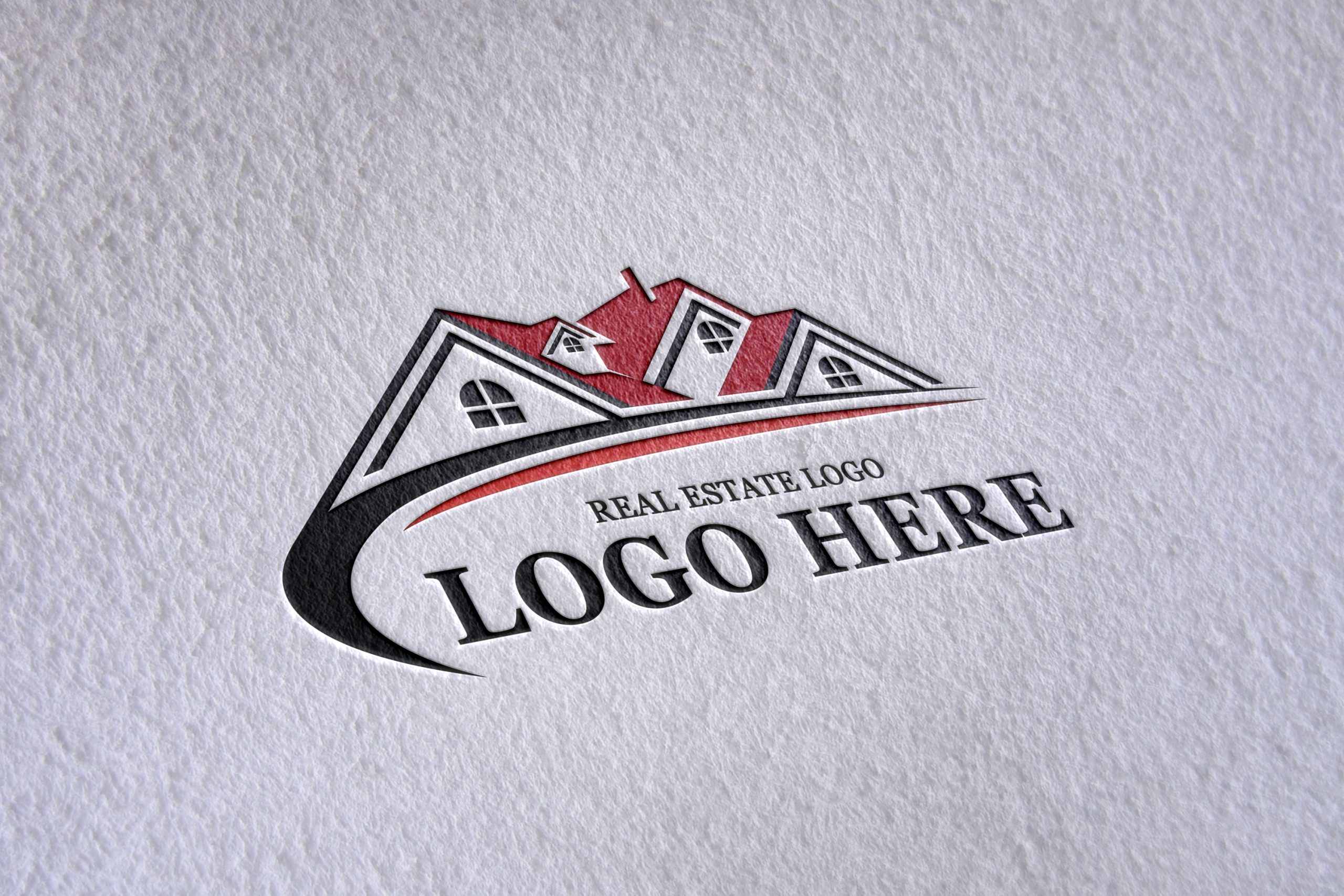 Paper Pressed Logo Mockup