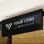 Reception 3D Logo PSD Mockup