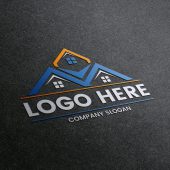 Logo mockup on a black fabric