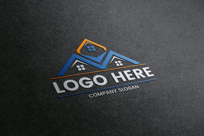 Embroidery logo mockup on a black fabric by GraphicsFamily