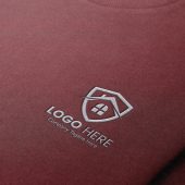 Free Clothing Textured Embroidered Logo Mockup