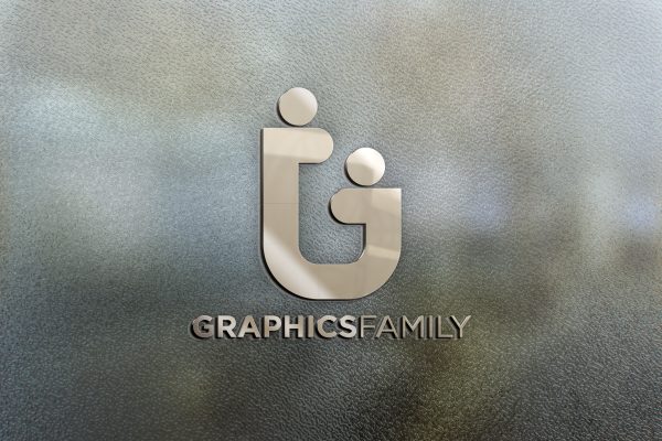 3D Office Glass Logo Mockup – GraphicsFamily