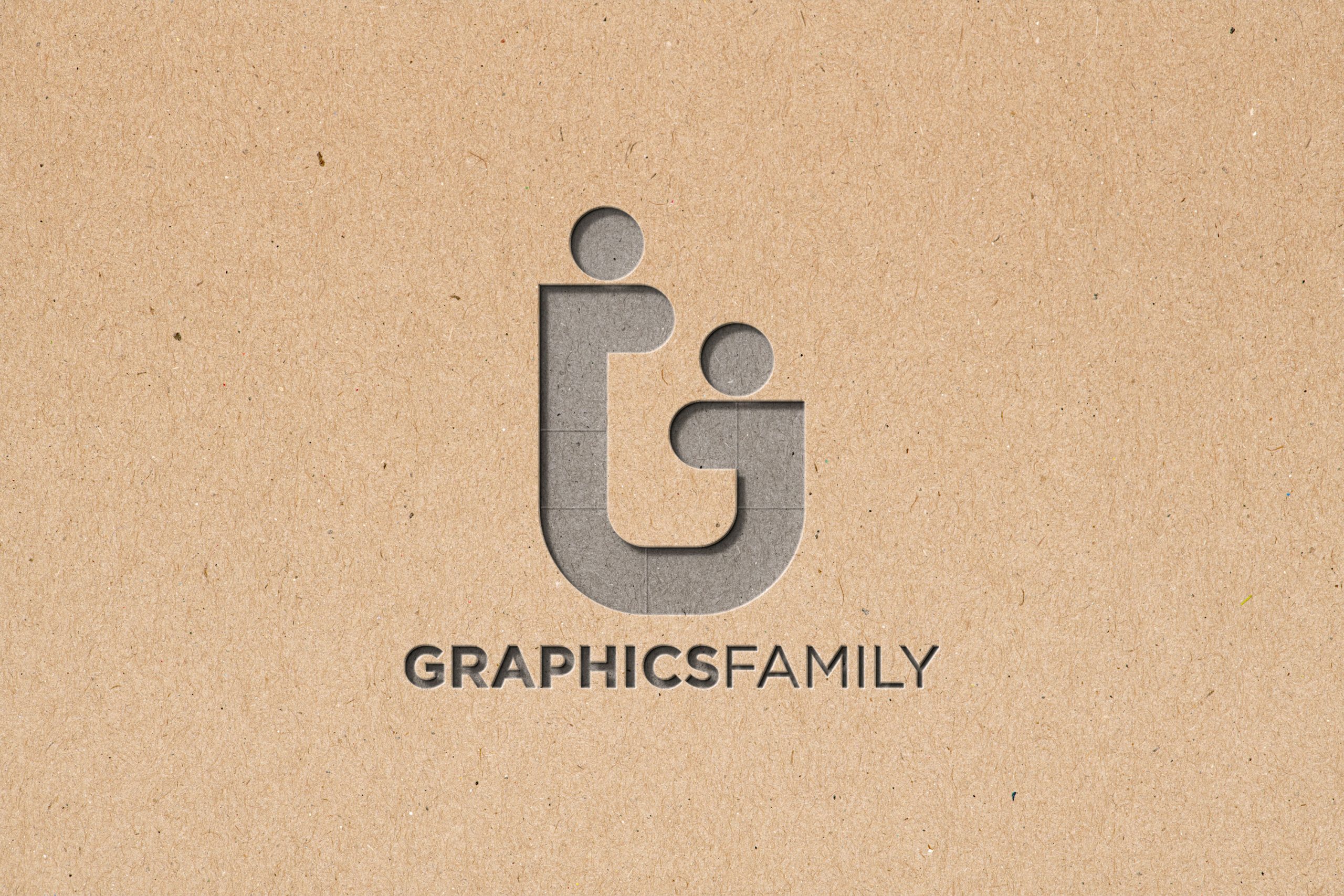 Free Download Free Brown Texture Debossed Logo Mockup