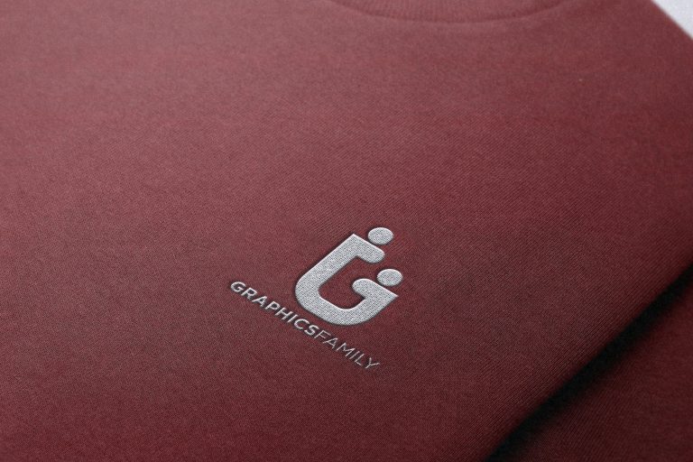 Free Clothing Textured Embroidered Logo Mockup – GraphicsFamily
