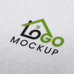 Free White Paper Logo Mockup