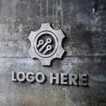 Photorealistic 3D logo and sign mockup