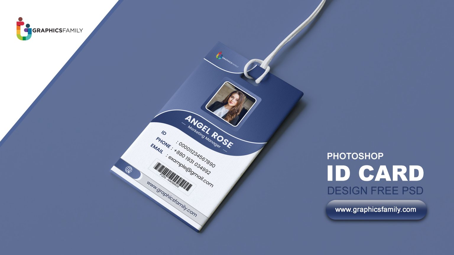 Professional Employee Id Card Design GraphicsFamily