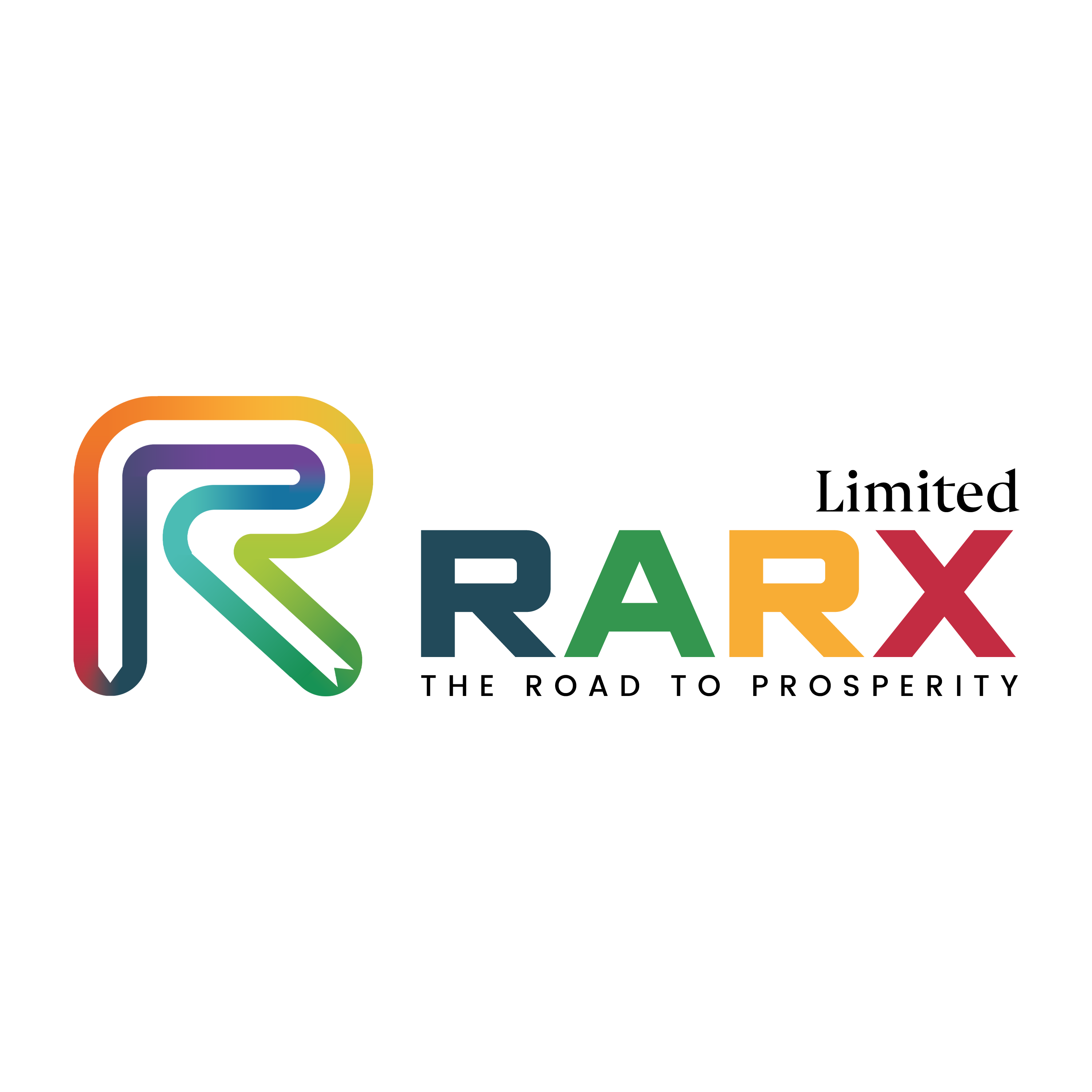 Abstract Colorful Letter R Logo Creative Design Template