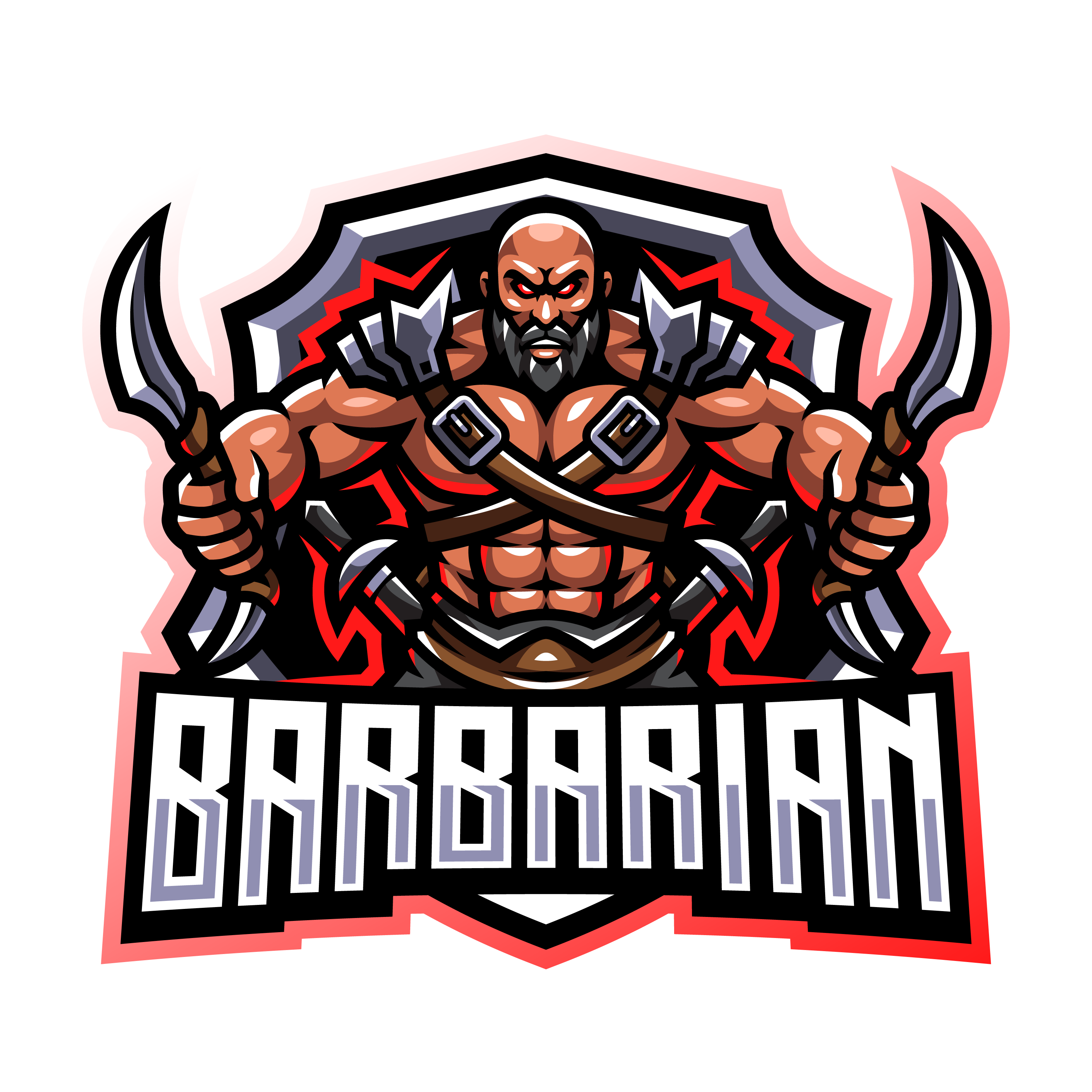 Barbarian Gaming Logo Template