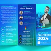 Business Conference 2024 Trifold Design