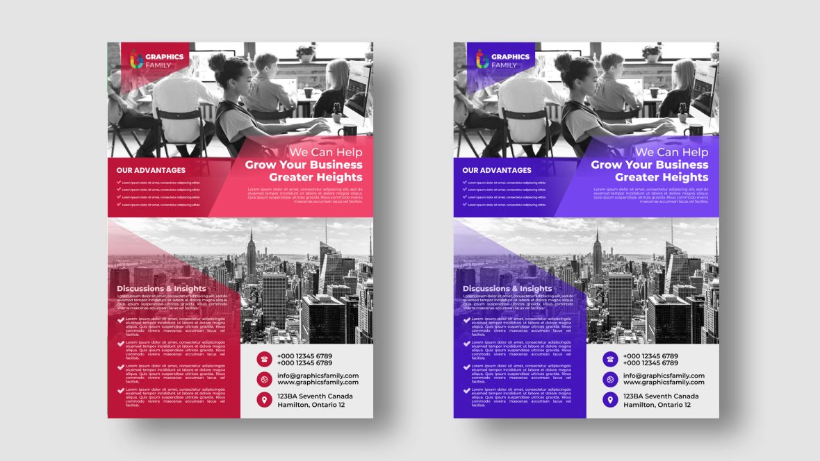 Business brochure design template vector