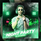 Dj Night Party Flyer Design