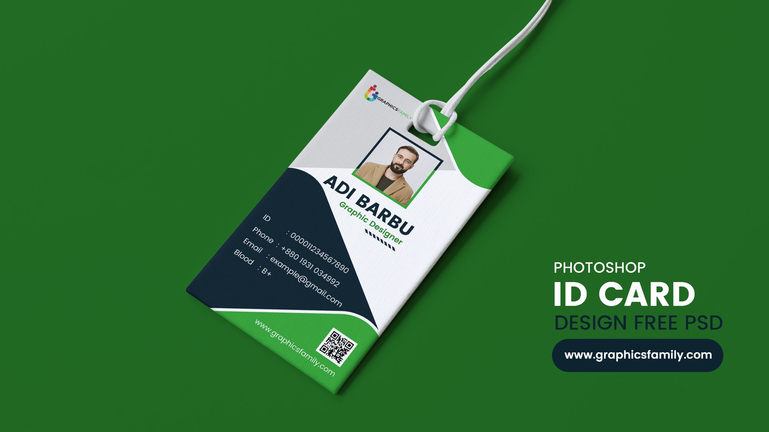 Free Download Conference Id-Card Design Template