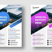 Free Abstract Annual Report Template