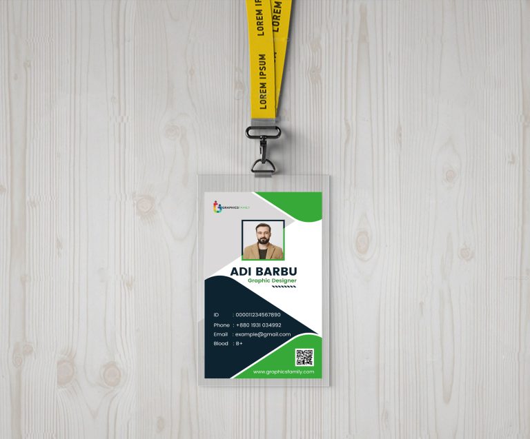 Free Conference IdCard Design Template GraphicsFamily