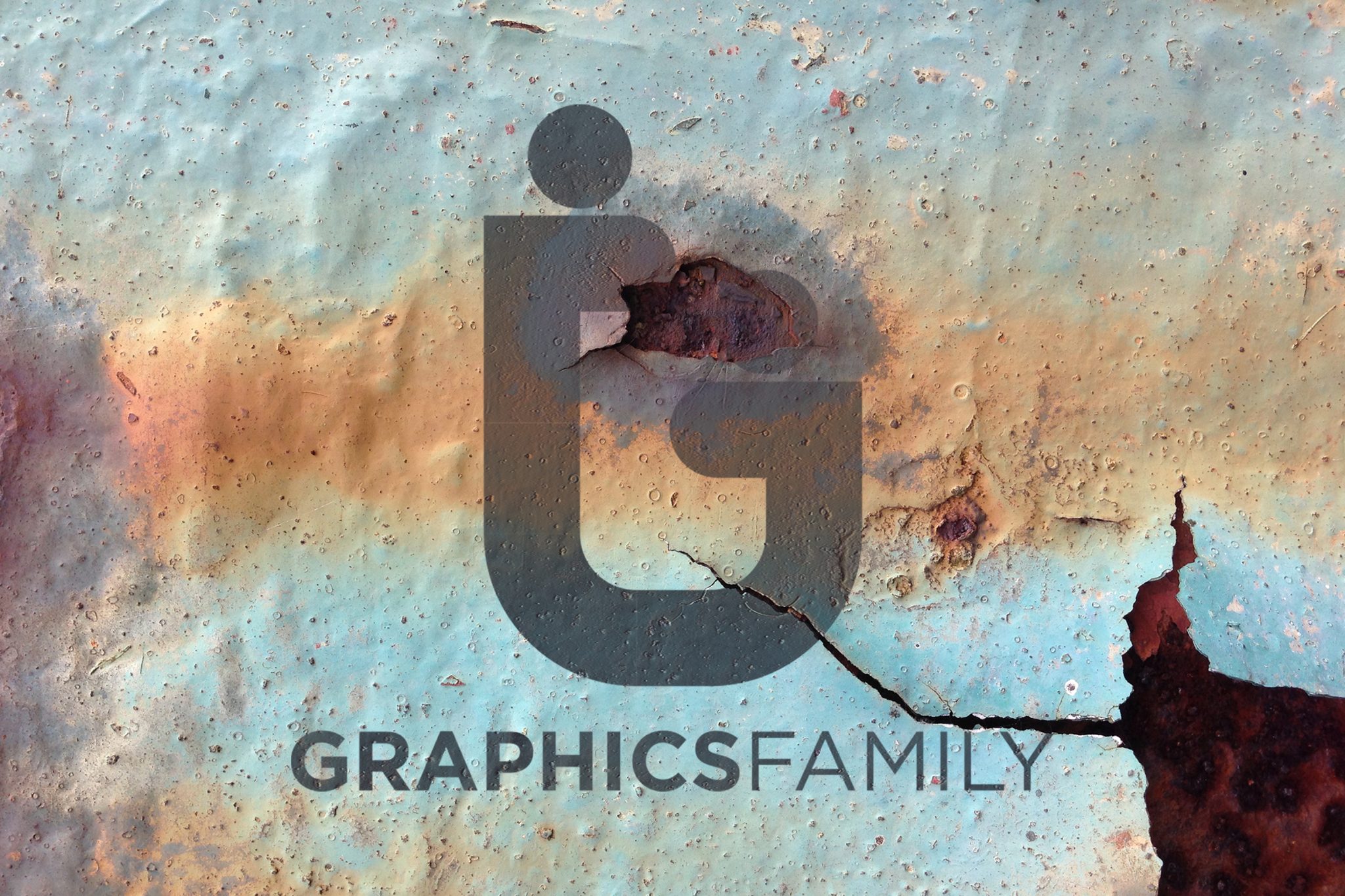 Photorealistic rusty metal logo mockup – GraphicsFamily
