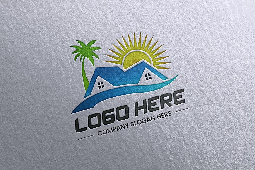 Free Texture Paper Pressed Logo Mockup