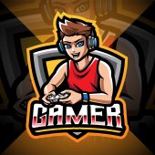 Game Player Mascot Logo