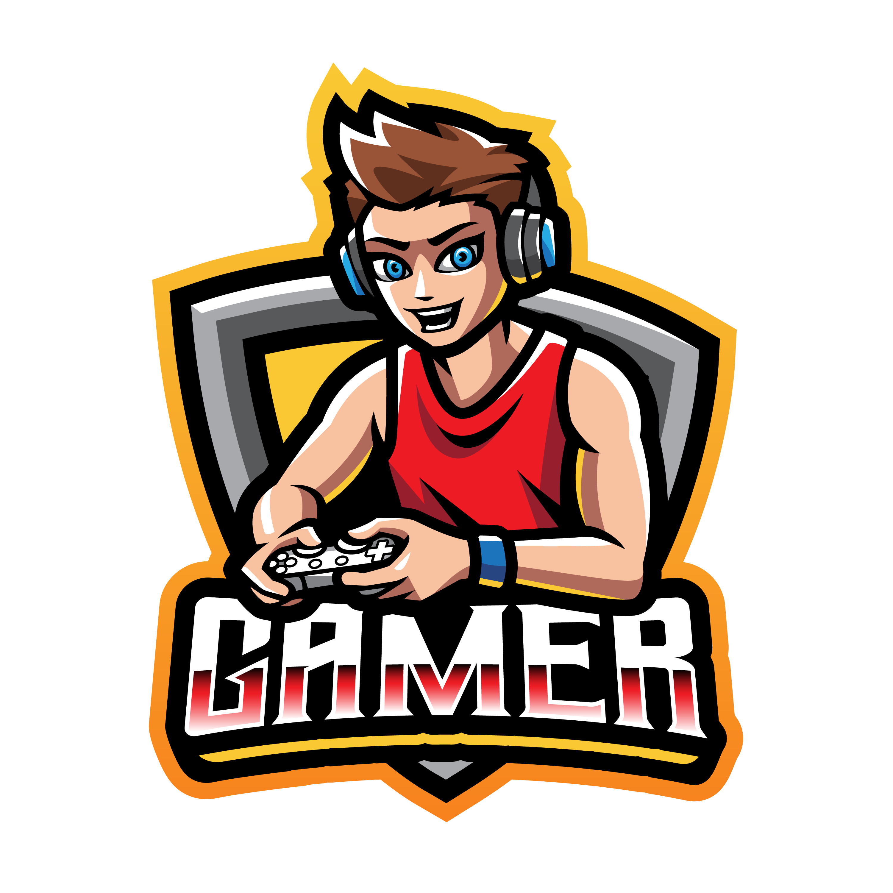 Game Player Mascot Logo