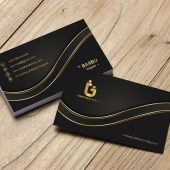 Golden Elegance : Opulent Business Card Design